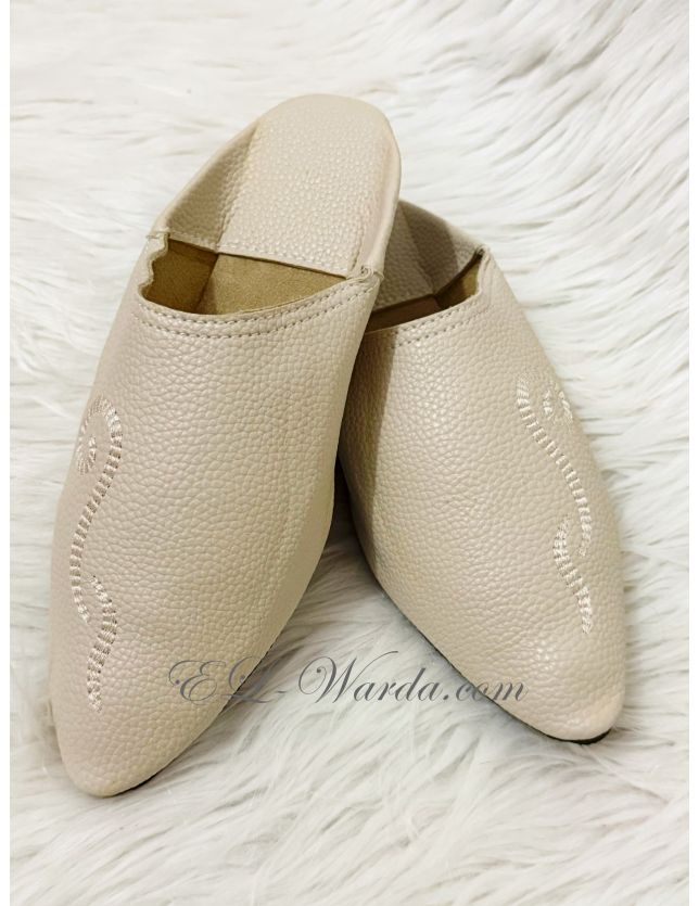 BABOUCHE ( khinjer ) beige خنجر