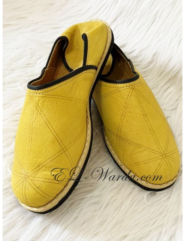 Babouche berbère ( jaune )