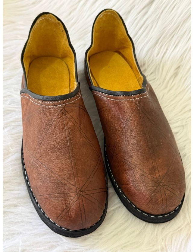 Babouche berbère ( marron )