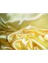TISSU SATIN DE SOIE / jaune citron