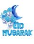 DÉCORATIONS DE BALLON EID MUBARAK ( bleu 1 )