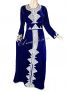 CAFTAN lamia bleu roi