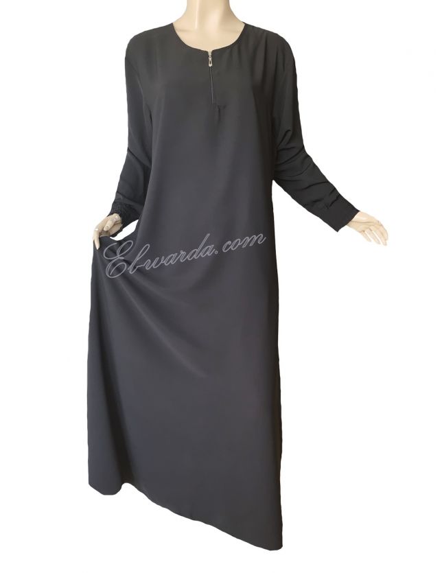 abaya léger noir