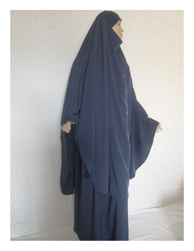 Jilbab gris bleu ✿