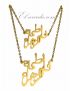 COLLIER ET BRACELET PRÉNOM ARABE PERSONNALISÉ I(FATMA ZAHRA) فاطمة ألزهراء